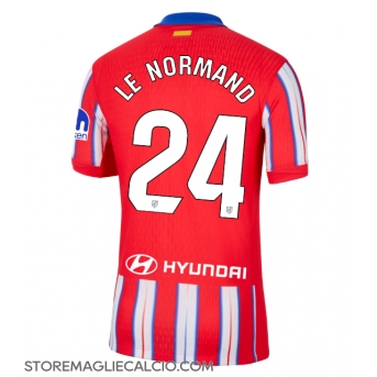 Atletico Madrid Robin Le Normand #24 Maglia Gara Casa Repliche 2024-25 Maniche Corte